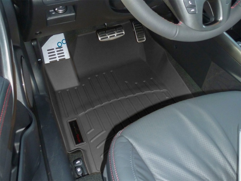 Kia Forte Koupe FloorLiner - Front - WeatherTech - DigitalFit - Black - `10-`13