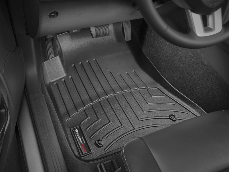 Dodge Challenger FloorLiner - Front - WeatherTech - DigitalFit - Black - `11-`27
