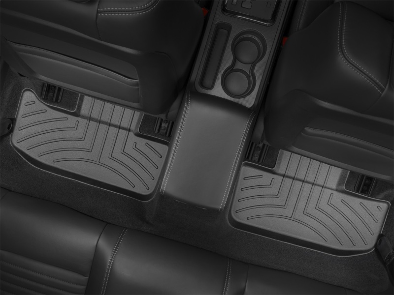 Dodge Challenger FloorLiner - Rear - WeatherTech - DigitalFit - Black - `11-`27