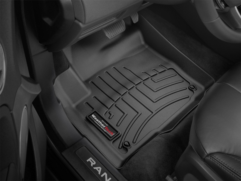 Land Rover Range Rover Evoque Floor Mats - Front - WeatherTech - FloorLiner DigitalFit - Black - `12-`27