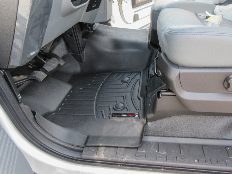 Ford F350 FloorLiner - Front - WeatherTech - DigitalFit - Black - `11-`27