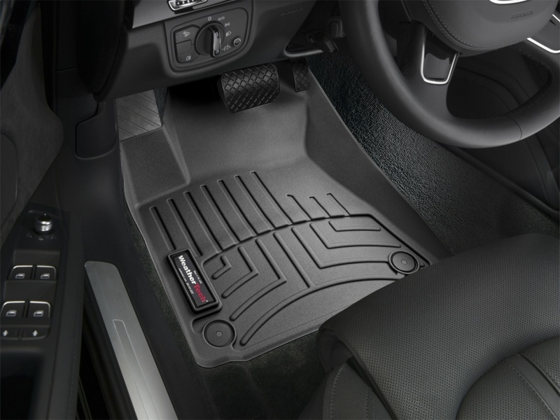 Audi A8 FloorLiner - Front - WeatherTech - DigitalFit - Black - `11-`27