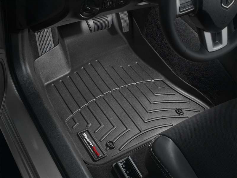 Dodge Charger FloorLiner - Front - WeatherTech - DigitalFit - Black - `11-`27