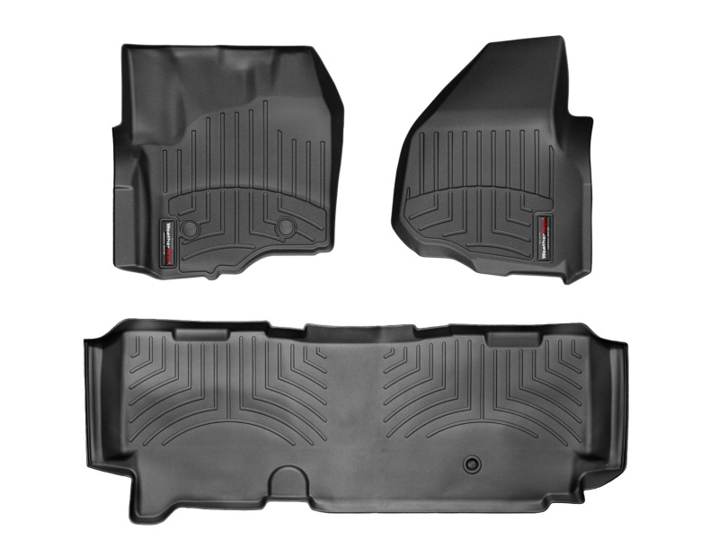Ford F250 FloorLiner - Rear - WeatherTech - DigitalFit - Black - `12-`27