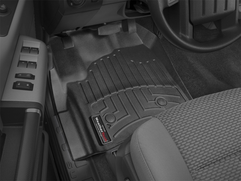 Ford F350 FloorLiner - Front - WeatherTech - DigitalFit - Black - `12-`27