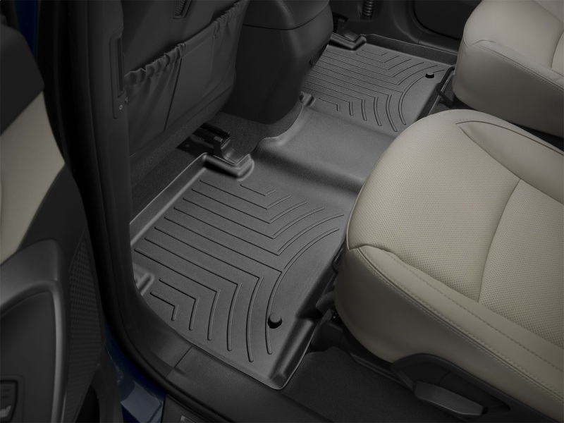 Hyundai Santa Fe FloorLiner - Rear - WeatherTech - DigitalFit - Black - `13-`27