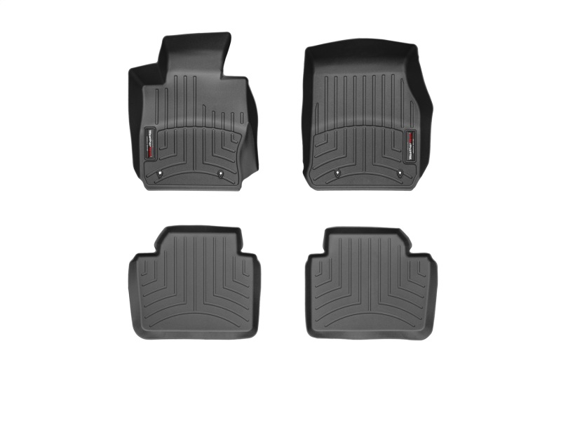 BMW 3 Series Floor Liners - Rear - WeatherTech - DigitalFit (HDTE) - Black - `12-`27