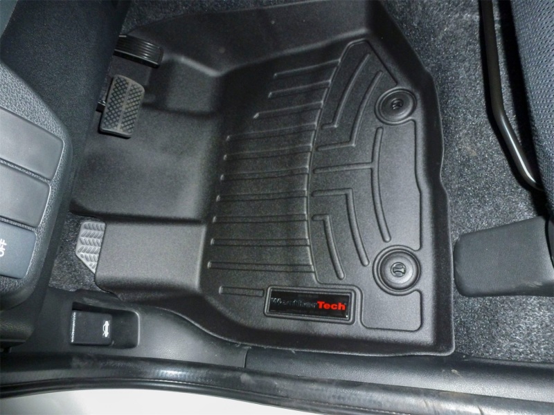 Honda Fit FloorLiner - Front - WeatherTech - DigitalFit - Black - `09-`13