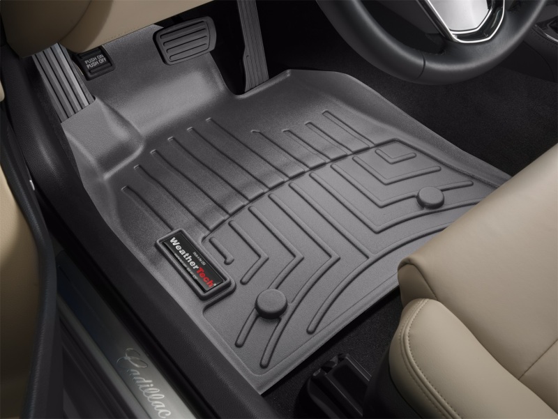 Cadillac ATS Floor Liner - Front - WeatherTech - DigitalFit - Black - `13-`27