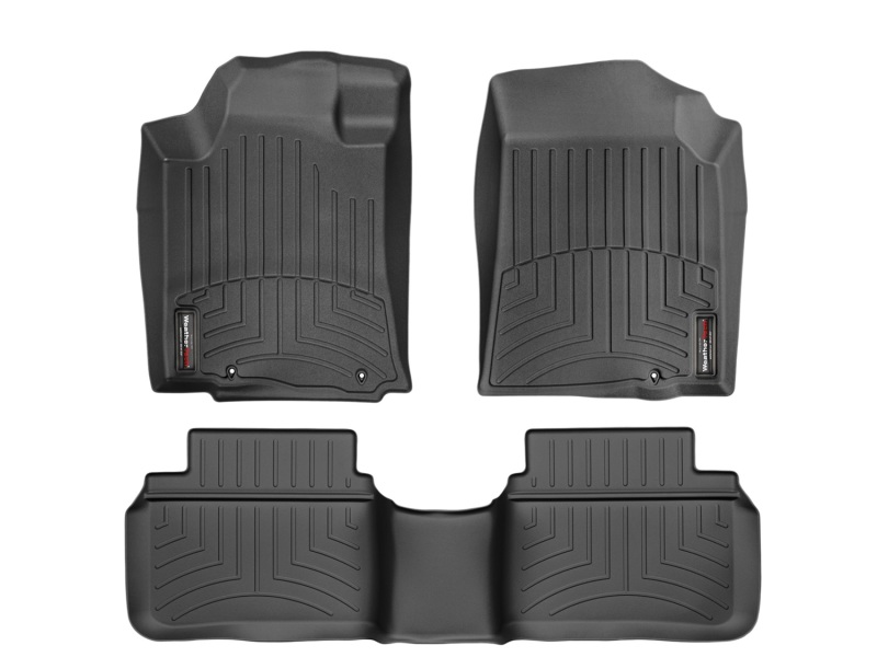 Nissan Altima Floor Mat Set - Rear - WeatherTech - FloorLiner DigitalFit - Black - `13-`27
