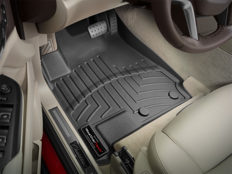 Cadillac SRX Floor Mat - Front - WeatherTech - FloorLiner DigitalFit - Black - `10-`27