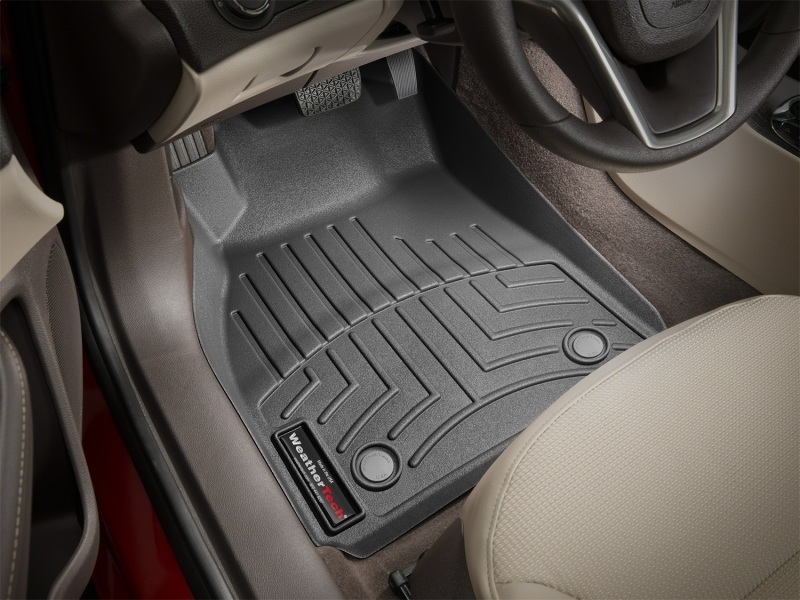 Chevrolet Malibu Floorliner - Front - WeatherTech - DigitalFit - Black - `13-`27