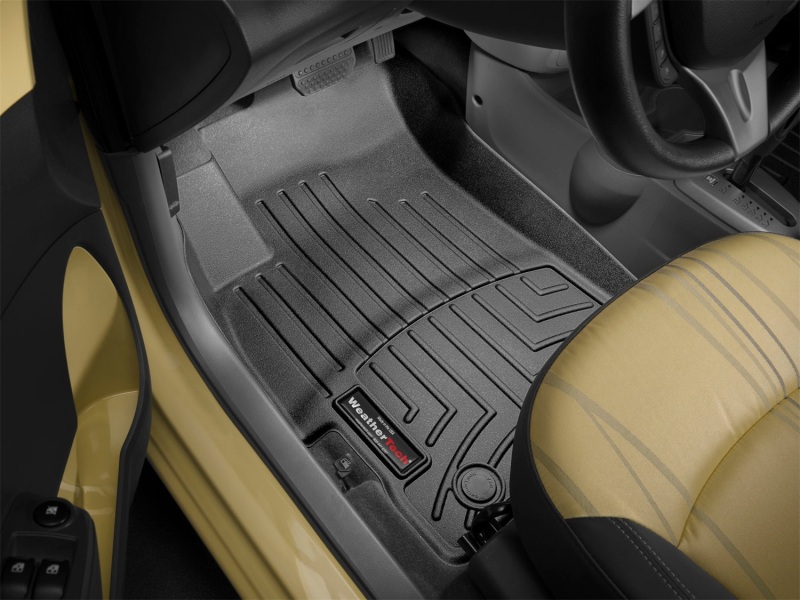 Chevrolet Spark Floor Liner - Front - WeatherTech - DigitalFit - Black - `13-`27