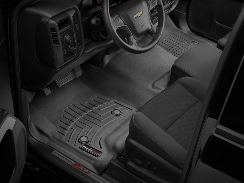 Chevrolet Silverado Front FloorLiner - WeatherTech - DigitalFit - Black - `14-`27