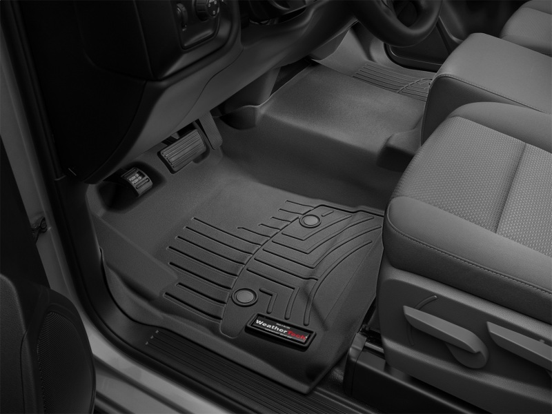 Chevrolet Silverado FloorLiner - Front - WeatherTech - DigitalFit - Black - `14-`27