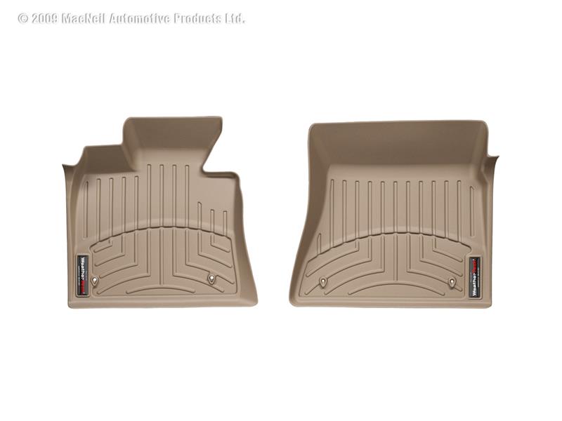Land Rover LR2 Floor Liners - Front - WeatherTech - FloorLiner DigitalFit - Black - `08-`13
