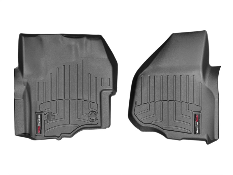 Ford F-550 SuperCrew FloorLiner - Front - WeatherTech - DigitalFit - Black - `14-`27