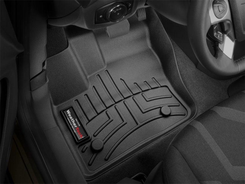 Ford Transit Connect Floor Mats - Front - WeatherTech - FloorLiner™ DigitalFit® - Black - `14-`27