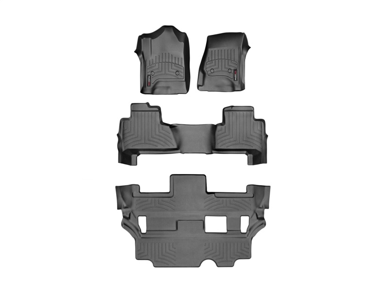 Cadillac Escalade Floor Mat Set - Front - WeatherTech - DigitalFit - Black - `15-`27