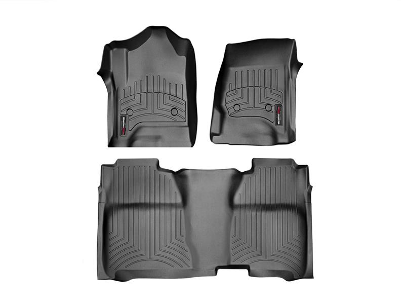 Chevrolet Silverado FloorLiner - Rear - WeatherTech - DigitalFit - Black - `14-`27