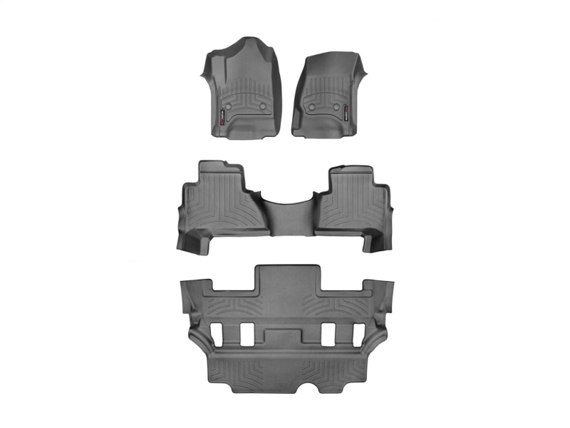 Cadillac Escalade Floor Mats - Front - WeatherTech - FloorLiner DigitalFit - Black - `15-`27