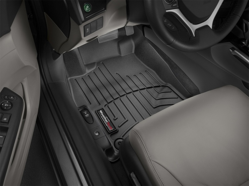 Honda Civic FloorLiner - Front - WeatherTech - DigitalFit - Black - `14-`27