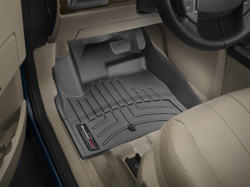 Land Rover LR2 Floor Liners - Front - WeatherTech - FloorLiner DigitalFit - Black - `08-`12