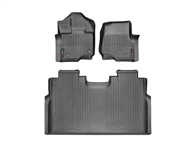 Ford F-150 FloorLiner - Front - WeatherTech - DigitalFit - Black - `15-`27