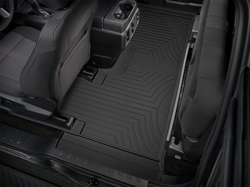Ford F-150 Raptor SuperCab Floor Mat Set - Rear - WeatherTech - FloorLiner HP - Black - `17-`27