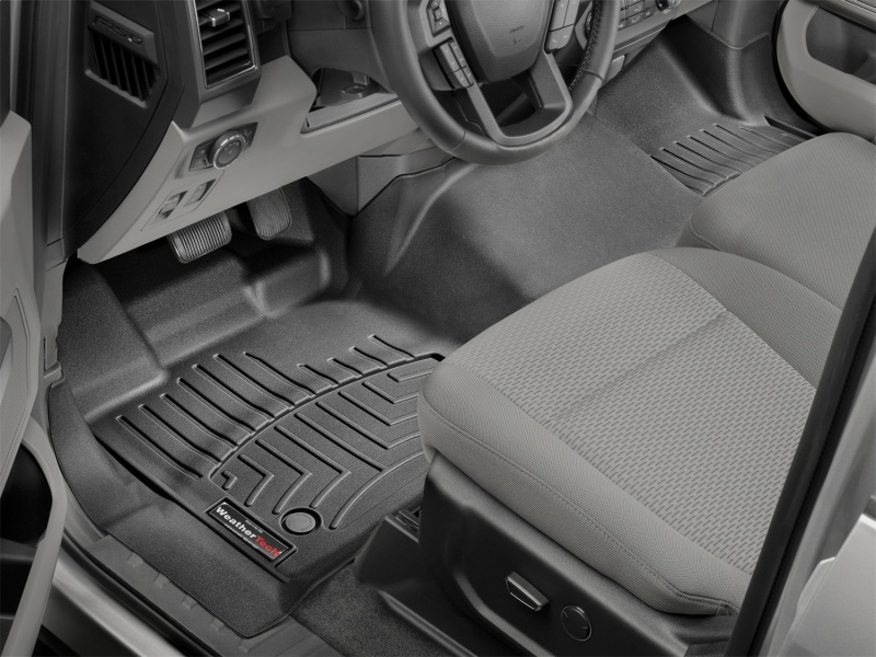 Ford F-150 FloorLiner - Front - WeatherTech - DigitalFit - Black - `15-`27