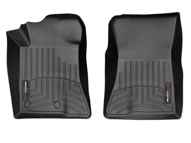 Ford Mustang FloorLiner - Front - WeatherTech - DigitalFit - Black - `15-`27