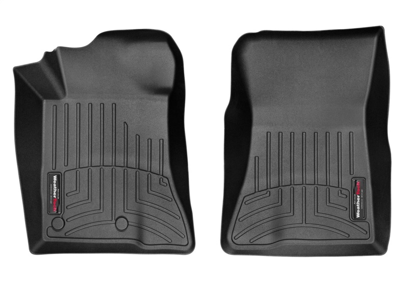 Ford Mustang FloorLiner - Front - WeatherTech - DigitalFit - Black - `15-`27