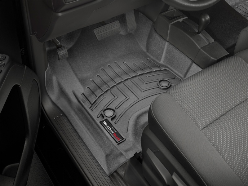Chevrolet Silverado 1500 FloorLiner - Front - WeatherTech - DigitalFit - Black - `14-`27