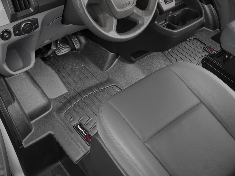 Ford Transit FloorLiner - Front - WeatherTech - DigitalFit - Black - `15-`27