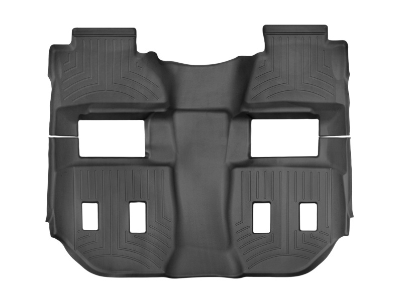 Cadillac Escalade ESV Floor Liner - Rear + Third Row - WeatherTech - DigitalFit, 1-Piece, 2nd Row Bucket Seats - Black - `15-`27