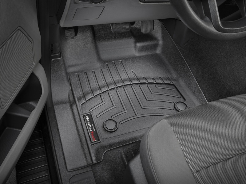 Ford F-150 Regular Cab FloorLiner - Front - WeatherTech - DigitalFit - Black - `16-`27