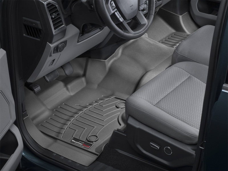 Ford F-150 FloorLiner - Front - WeatherTech - DigitalFit - Black - `15-`27