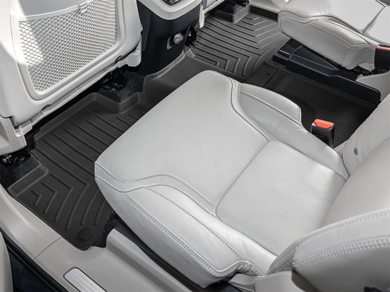 Volvo XC90 Floor Mat Set - Rear and Third Row - WeatherTech - FloorLiner HP - Black - 2020
