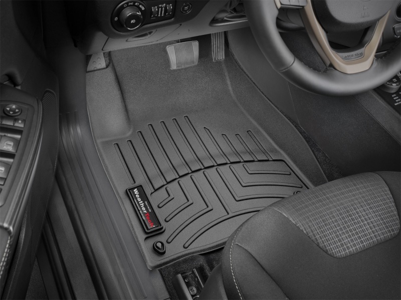 Jeep Cherokee FloorLiner - Front - WeatherTech - DigitalFit - Black - `15-`27