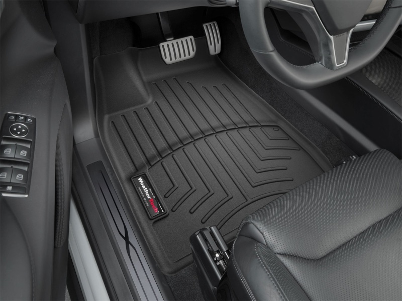 Tesla Model X FloorLiner - Front - WeatherTech - DigitalFit - Black - `16-`27