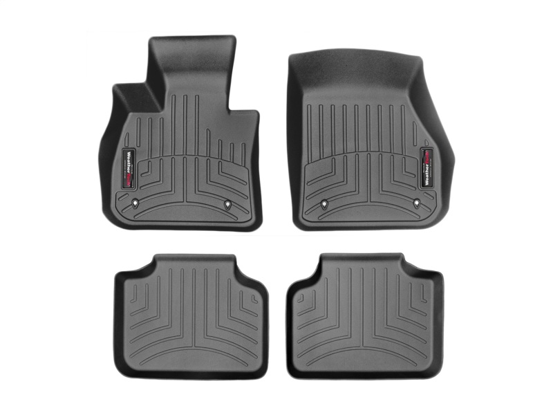 BMW X1 Floor Liners - Front - WeatherTech - DigitalFit - Black - `16-`27
