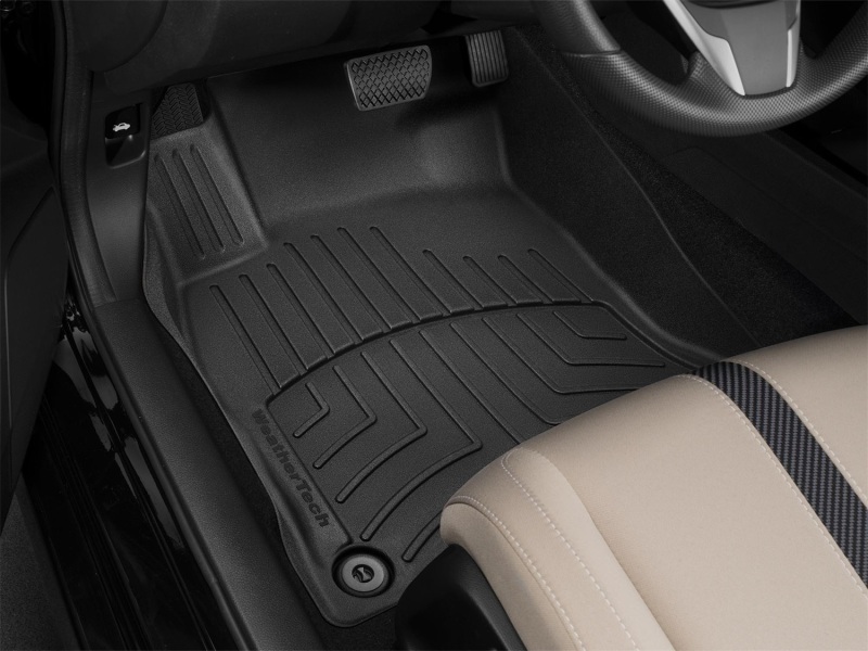 Honda Civic Hatchback FloorLiner - Front - WeatherTech - FloorLiner HP - Black - `17-`27