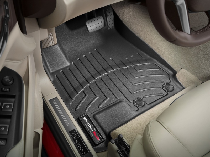 Cadillac SRX FloorLiner - Front - WeatherTech - DigitalFit - Black - `10-`11
