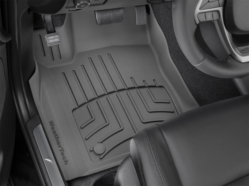 Dodge Durango Floor Mat Set - Front - WeatherTech - FloorLiner HP - Black - `16-`27