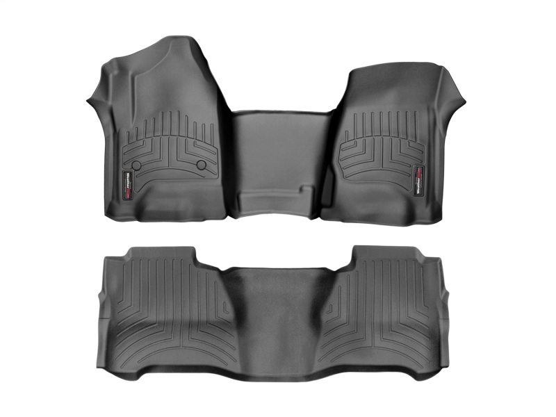 Audi A4 Floor Mats - Front + Rear - WeatherTech - DigitalFit - Black - `17-`27