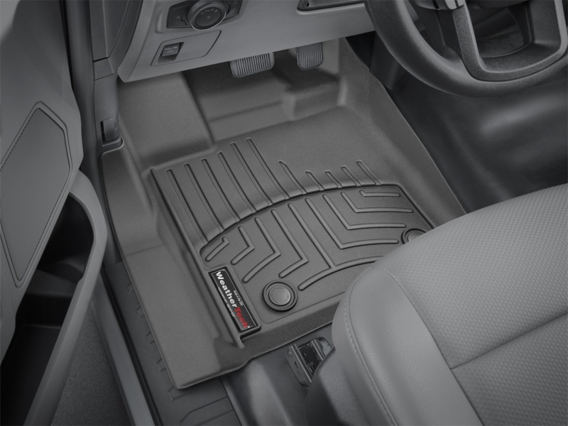 Ford F-150 FloorLiner - Front - WeatherTech - DigitalFit - Black - `16-`27