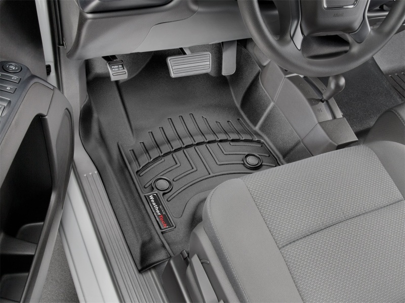 Chevrolet Silverado 1500 FloorLiner - Front - WeatherTech - DigitalFit - Black - `14-`27