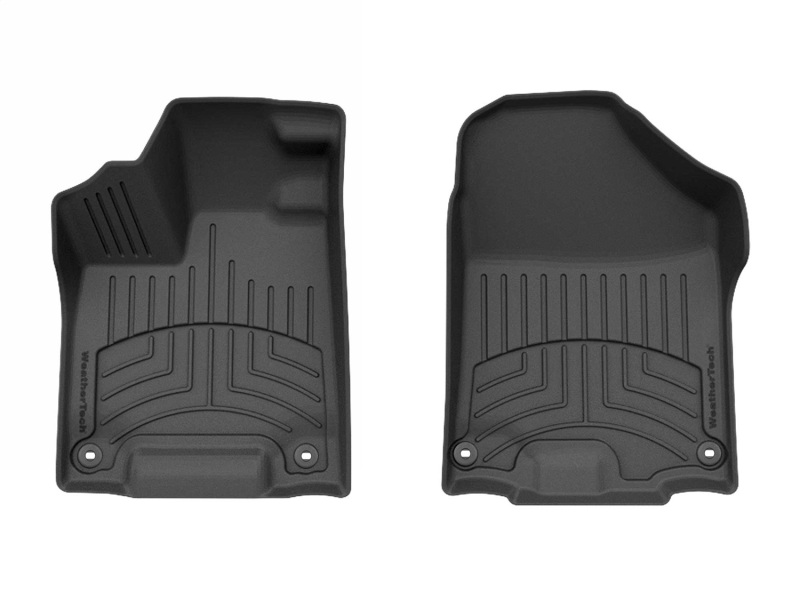 Honda Ridgeline Floor Mats - Front - WeatherTech - FloorLiner HP - Black - `17-`25