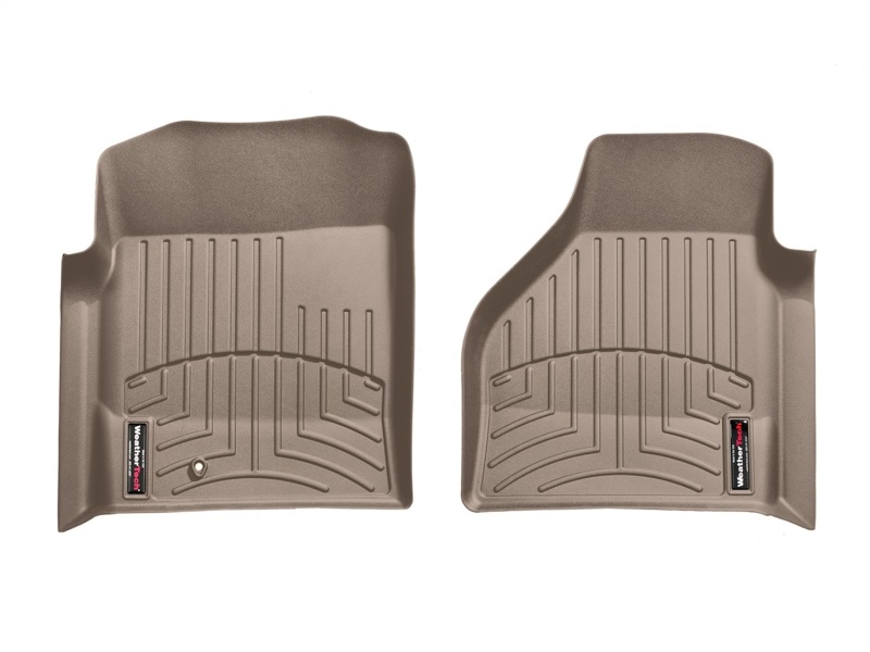 Dodge Ram 1500 Pickup QuadCab FloorLiner - Front - WeatherTech - DigitalFit - Tan - `02-`06