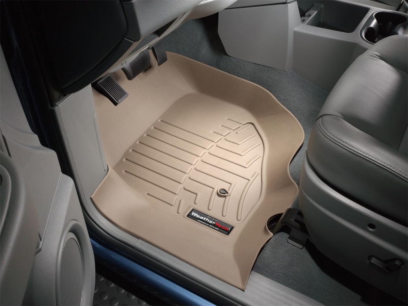 Dodge Durango Floor Mat Set - Front - WeatherTech - FloorLiner DigitalFit - Tan - `04-`10
